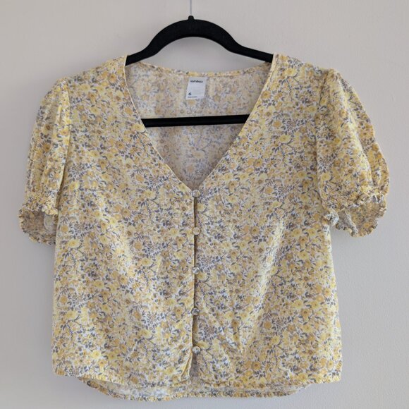Anko button down floral mini tee - Picture 2 of 8